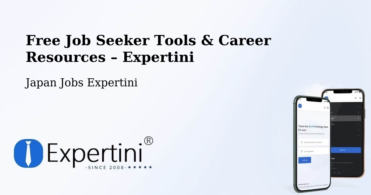 Free Job Seeker Tools & Career Resources – Kanuma Shi - Kanuma Shi, Japan Jobs Expertini